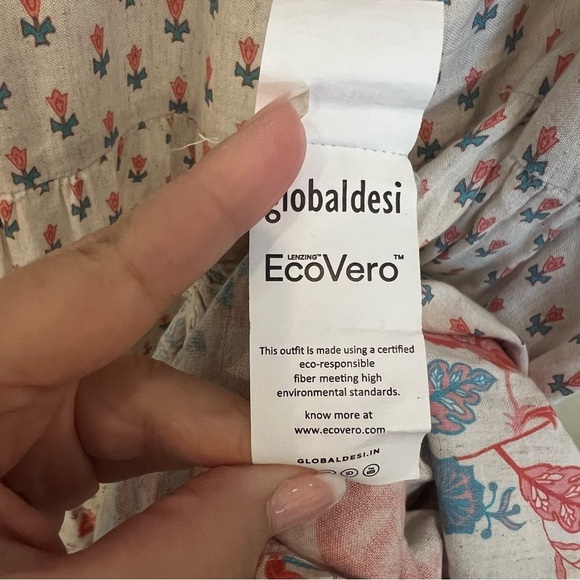 Global Desi Boho Vneck floral print jumpsuit, wide leg, sleeveless, sz XS - Picture 15 of 16